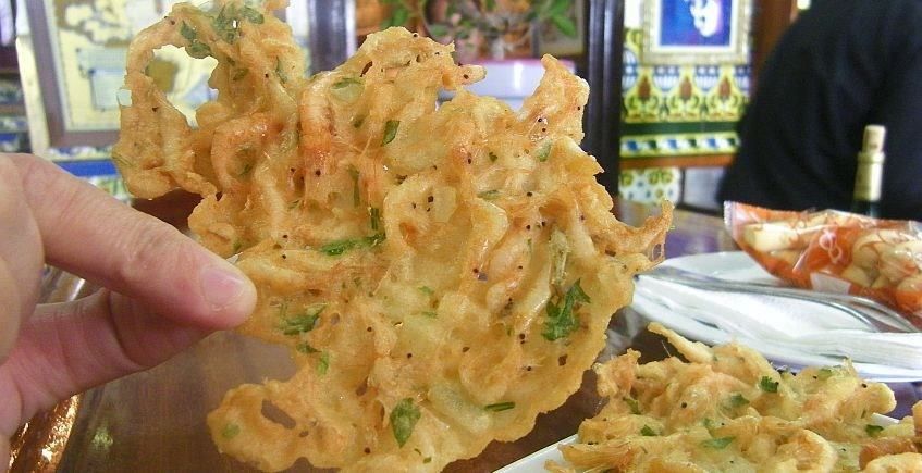 Las tortillitas de camarones de Venta de Vargas