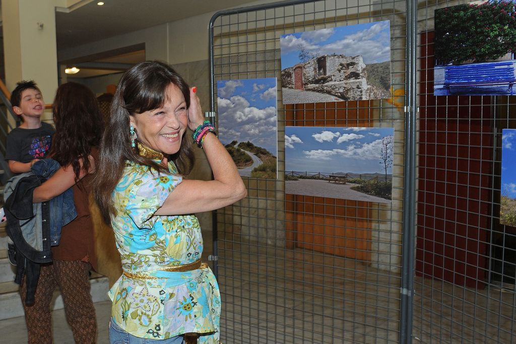 Pepa Flores durante la presentación de la exposición 'De Málaga al cielo', en 2012