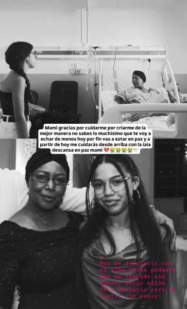 Sandra Valero se despide de su madre