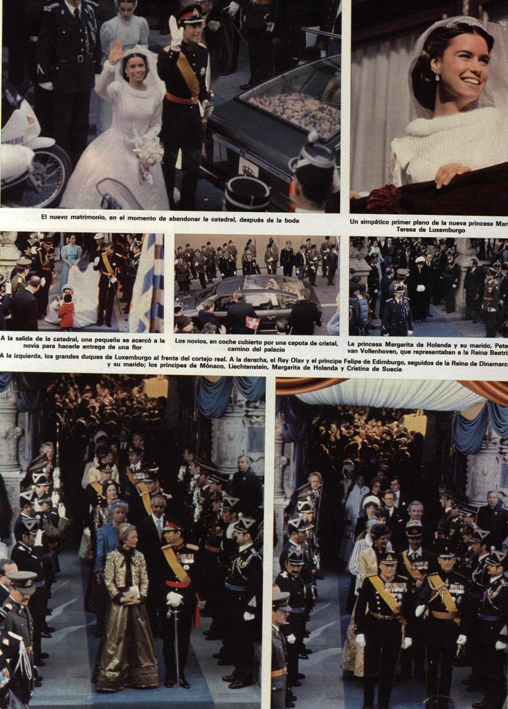 14 febrero 1981. Hola 1905. Boda de Enrique de Luxemburgo y María Teresa Mestre.