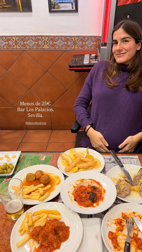 Blanca Llandres en la recta final de su embarazo