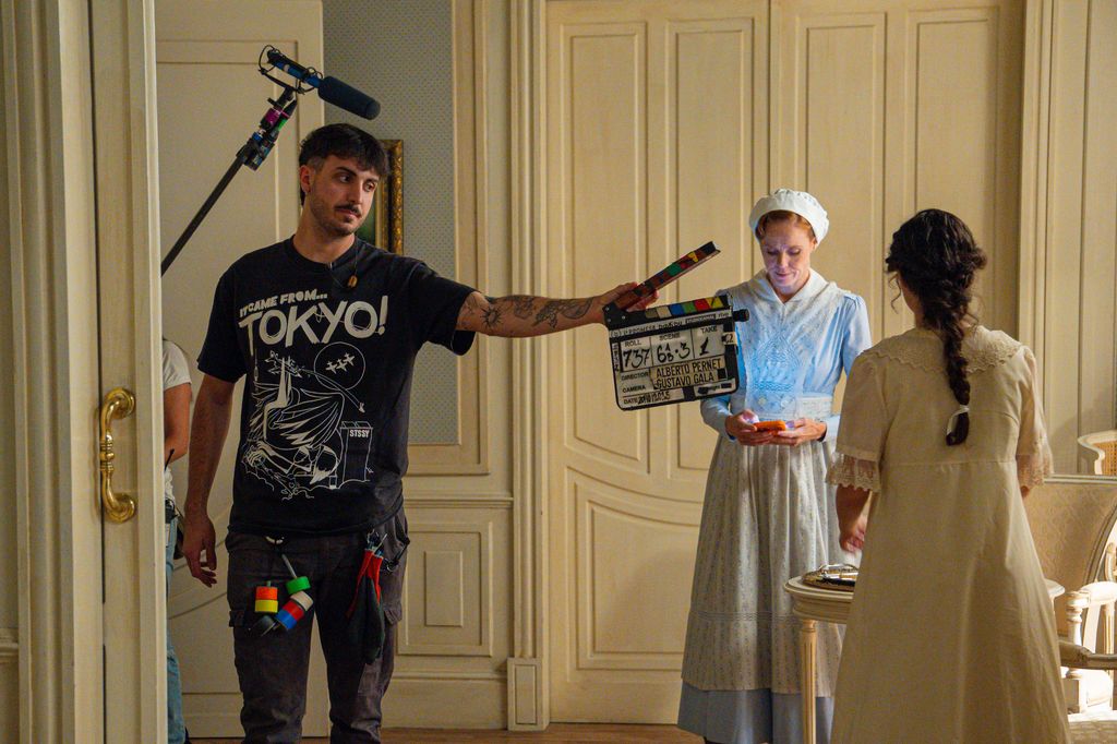 María Castro en el rodaje de la nueva temporada de 'La promesa'