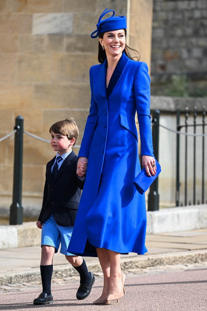 Kate Middleton, princesa de Gales, en el servicio religioso del día de Pascua, 2023.