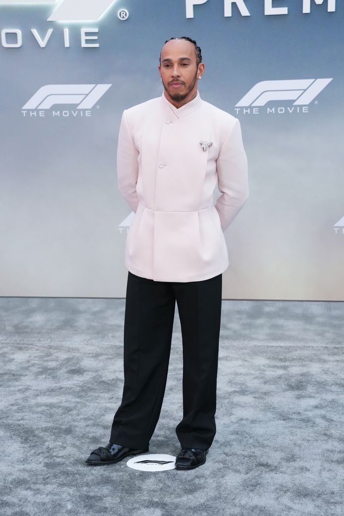 Lewis Hamilton en la premier de F1 en Nueva York.