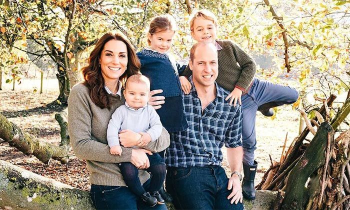 príncipe Guillermo y su familia