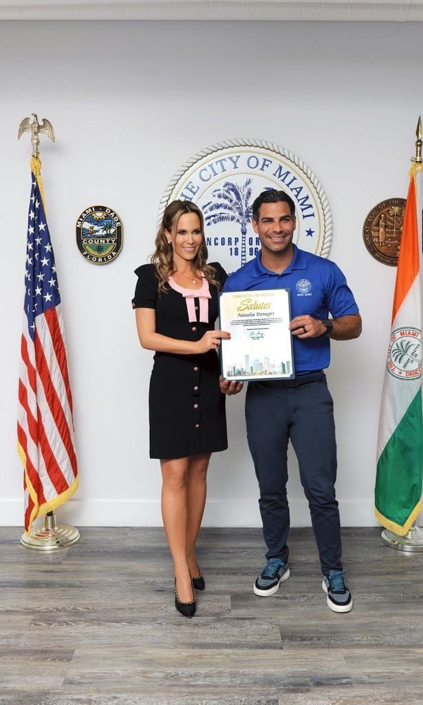Natalia Denegri y Francis Suarez