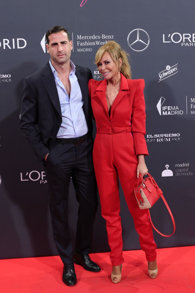 Lara Dibildos y Carlos Maturana  en la fiesta previa a la  MBFWM