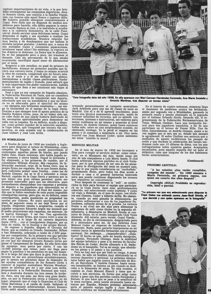 Manolo Santana memorias 2 HOLA PLUS