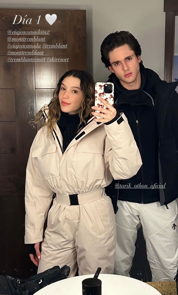 La joven pareja disfrutan de unas vacaciones en Mont-Tremblant, en Canadá.