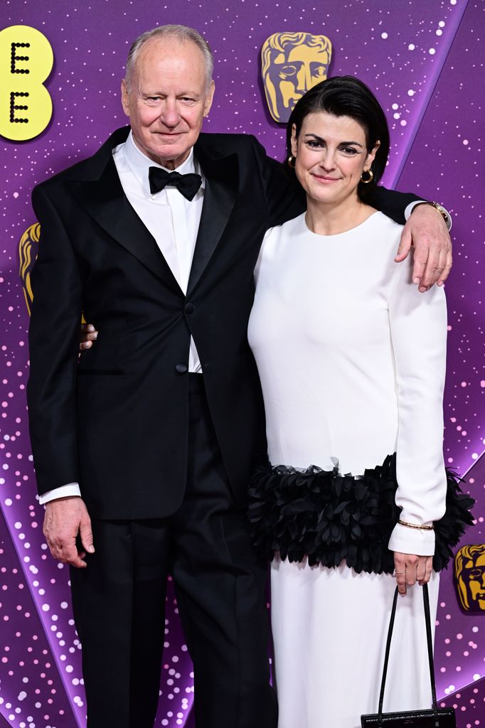 Stellan Skarsgård y Megan Everett-Skarsgard en los BAFTA 2026