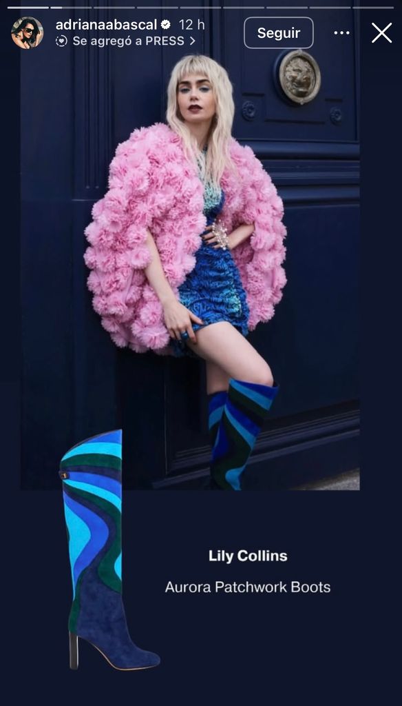 Adriana Abascal lo compartió en sus historias de Instagram. 