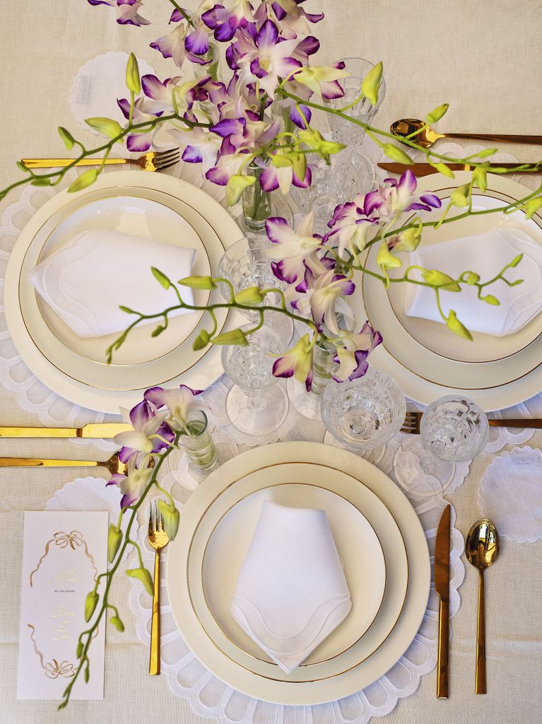 Mesa de boda decoración 