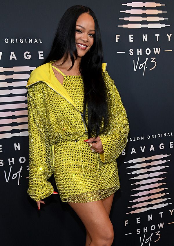 Rihanna en un evento de Fenty Savage