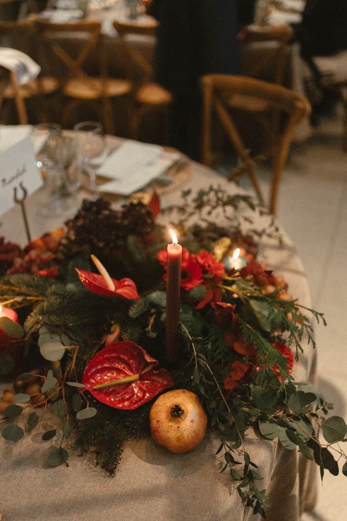 Coronas de adviento decorativas para las mesas