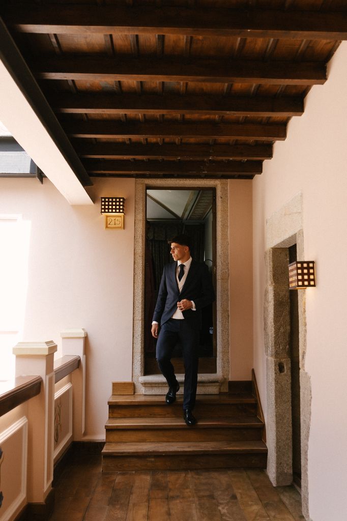 Gabri Veiga, futbolista, el día de su boda