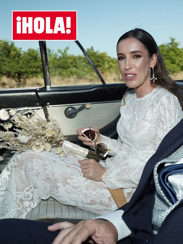 Ana Galocha con vestido de novia
