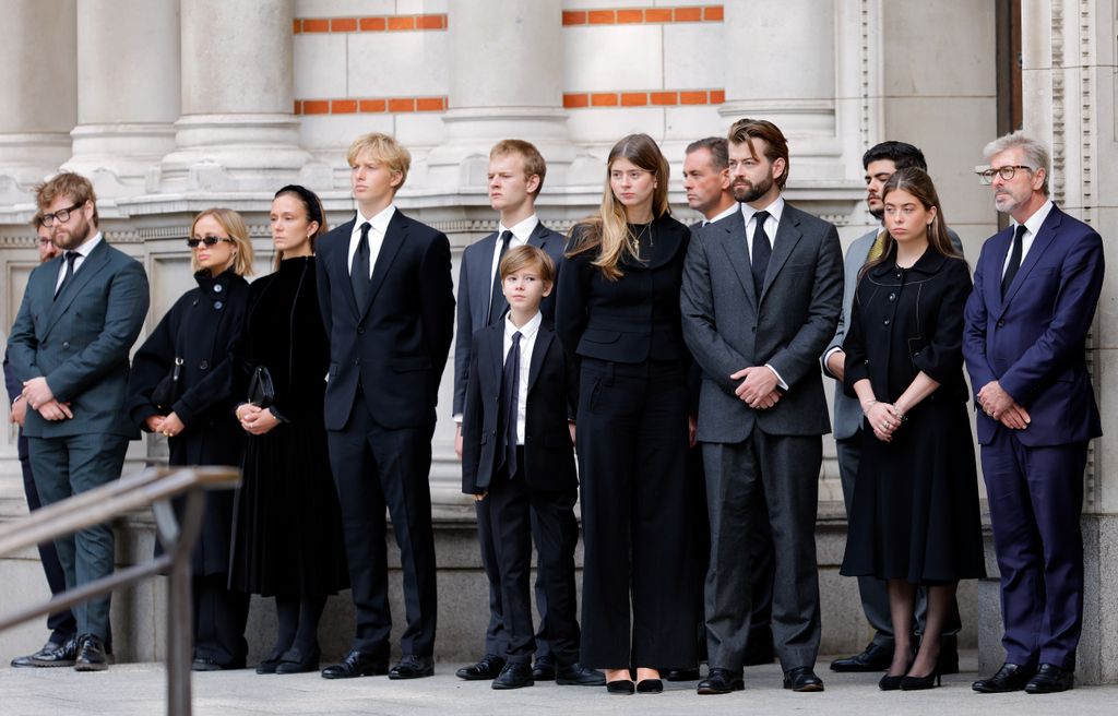 Los nietos del duque de Kent en el funeral de su abuela