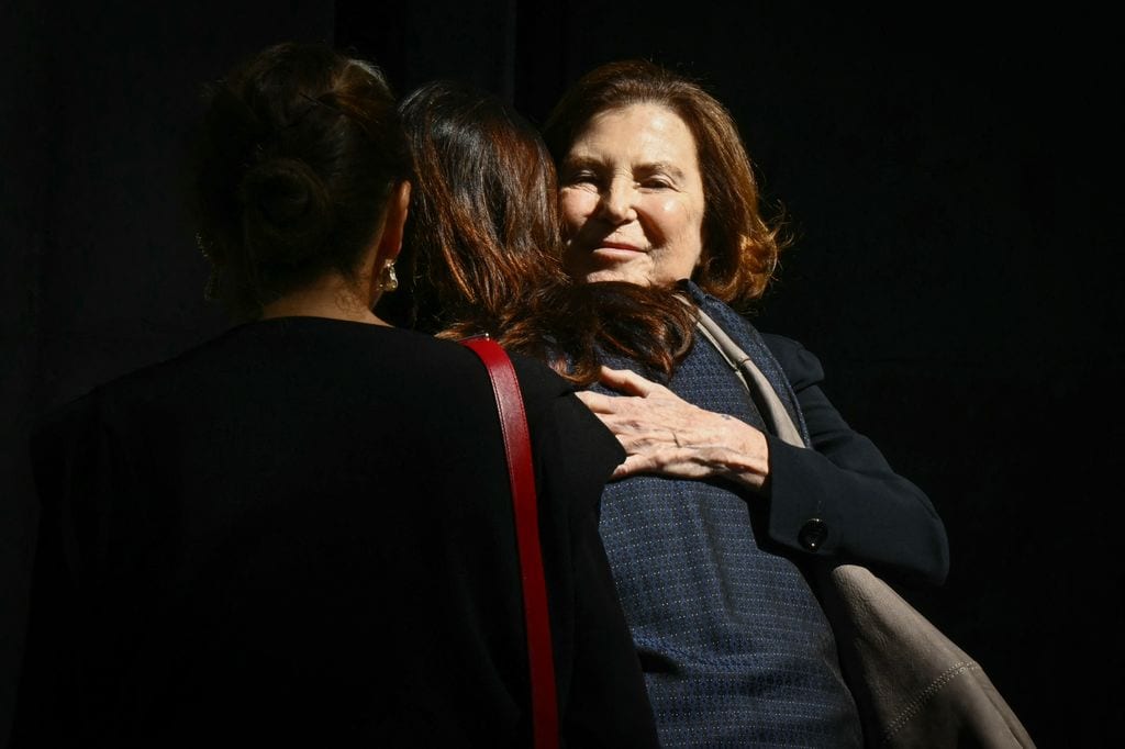 La sobrina de Giorgio, Silvana Armani, en la capilla ardiente del diseñador 