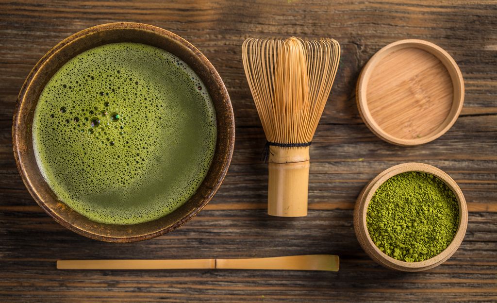 Té matcha, variedad de té perfecta para repostería debido a su presentación en forma de polvo