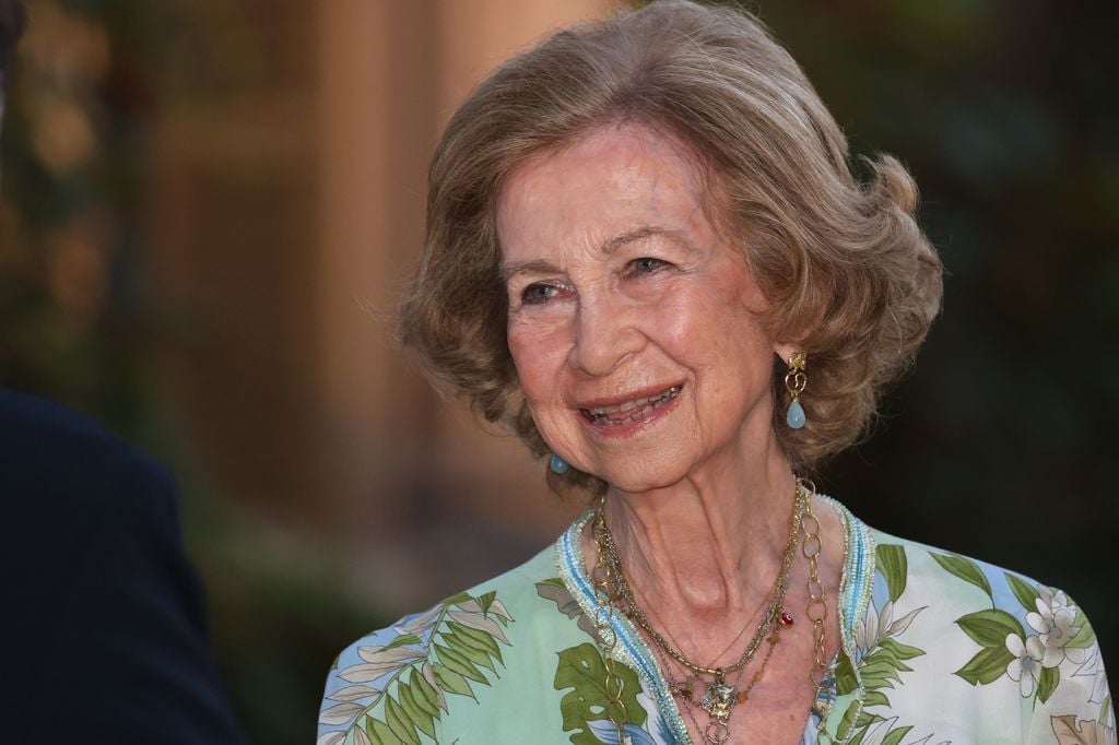 Doña Sofía en el besamanos de la recepción de Marivent