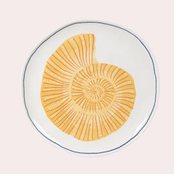 Malo Plato Cerámica Modelada Concha Amarilla Maisons du Monde