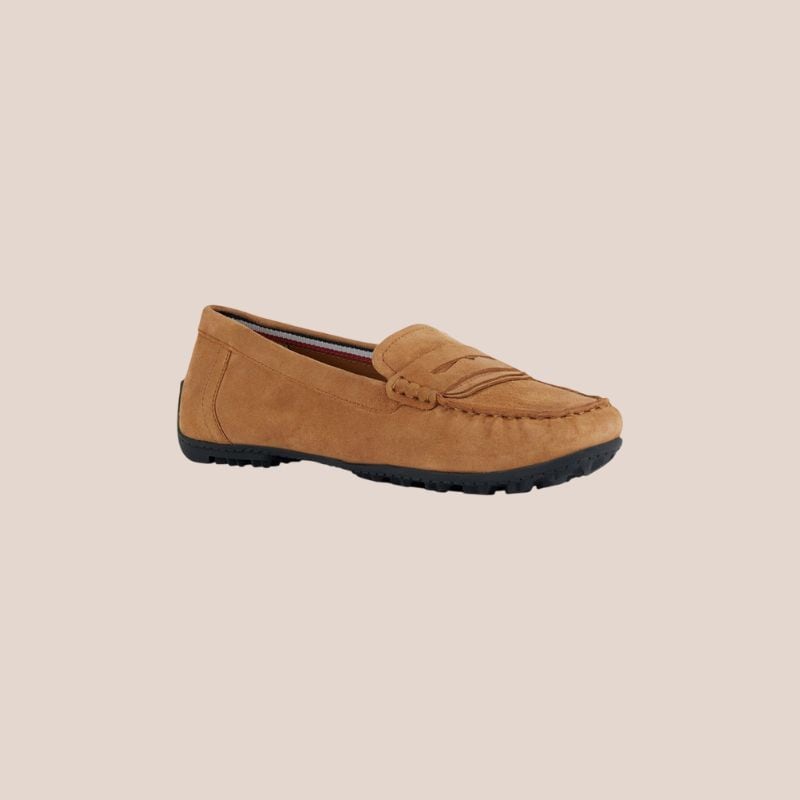 mocasines de ante
