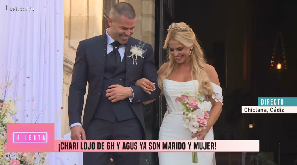 Agustín Redondo y Chari Lojo, tras convertirse en marido y mujer