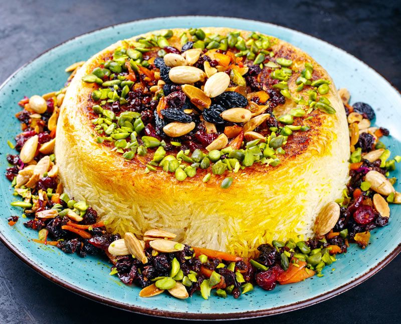 Tahdig, arroz iraní