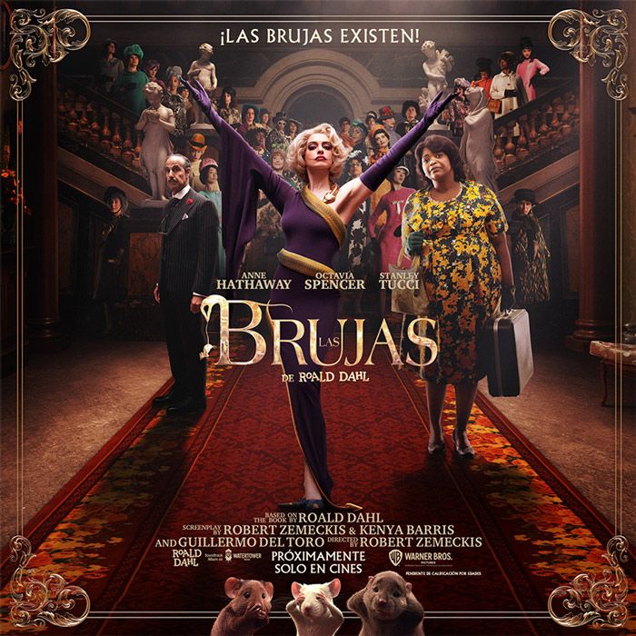 Anne Hathaway en el póster de Las Brujas