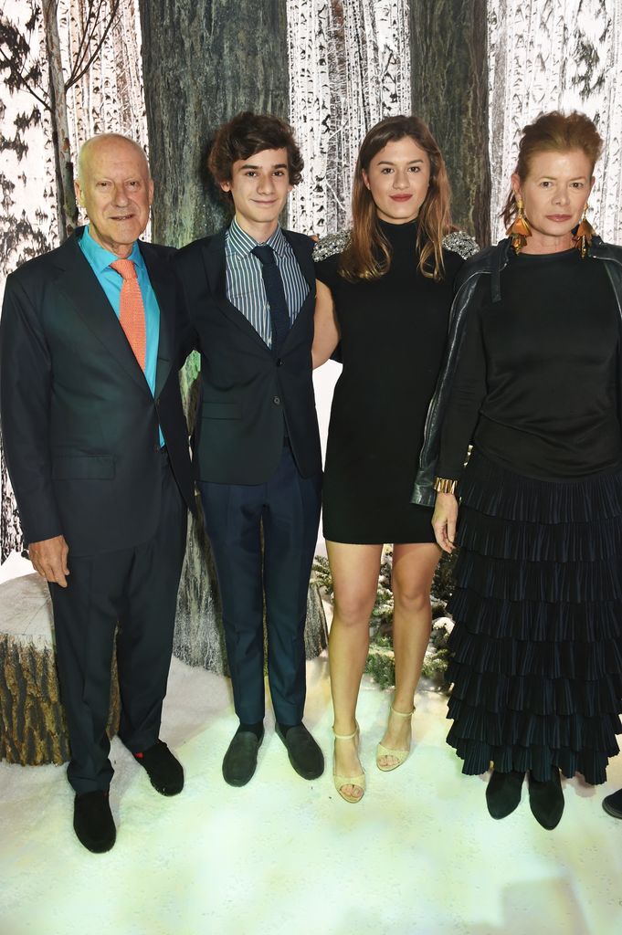 Sir Norman Foster y Elena Ochoa con sus hijos Paola y Eduardo