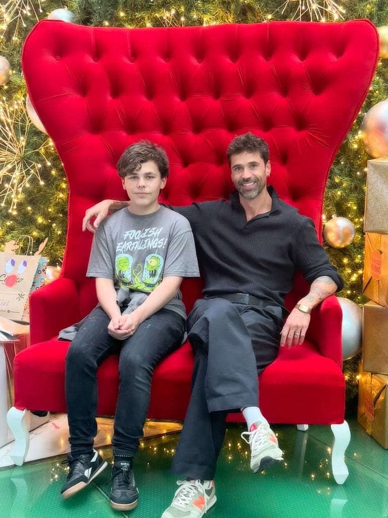 El actor viajó a nuestro país para visitar a su primogénito.