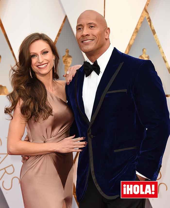 Dwayne Johnason y su esposa, Lauren Hashian