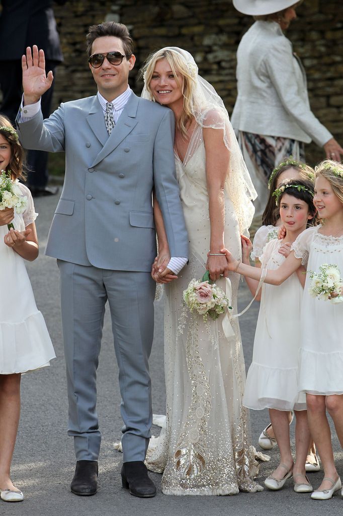 El vestido de novia de Kate Moss en su boda con Jamie Hince