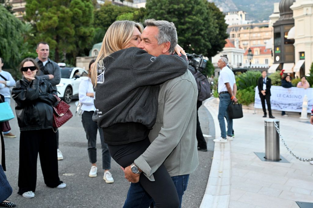 Camille Gottlieb, hija de la princesa Estefanía, con su padre, Jean Raymond Gottlieb