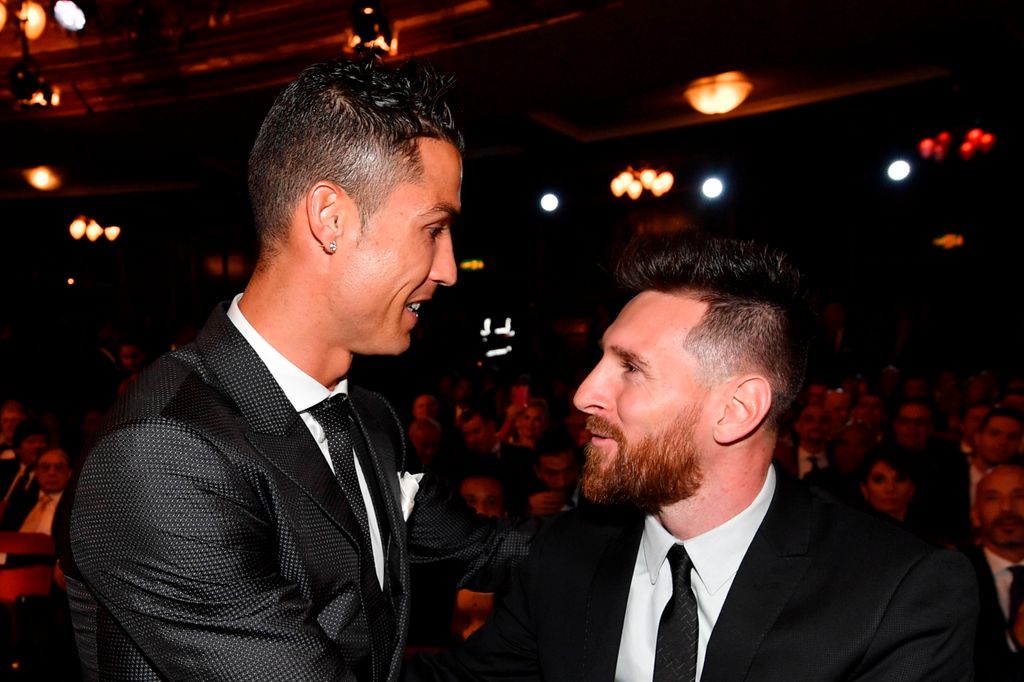 Cristiano y Messi en la ceremonia The Best FIFA Football Awards 2017