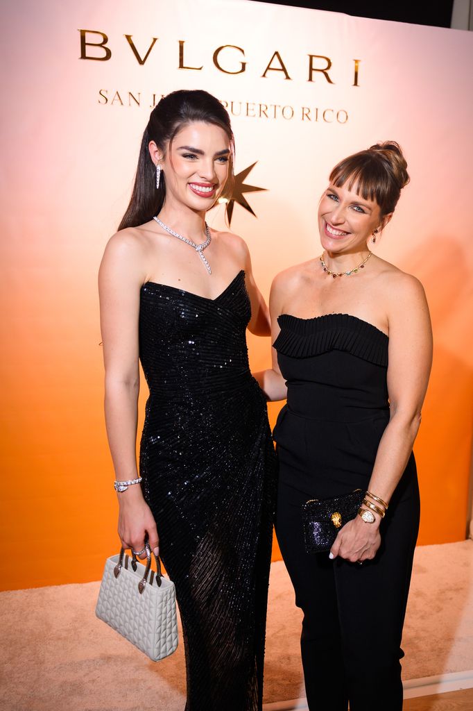 Nadia Ferreira deslumbra en la reapertura de la boutique Bvlgari en Puerto Rico