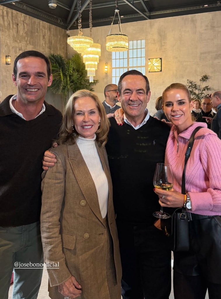 Amelia Bono en el 75 cumpleaños de su padre en Toledo.