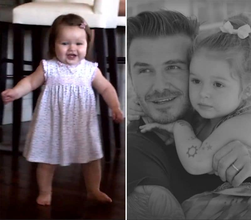 Harper Beckham de pequeña