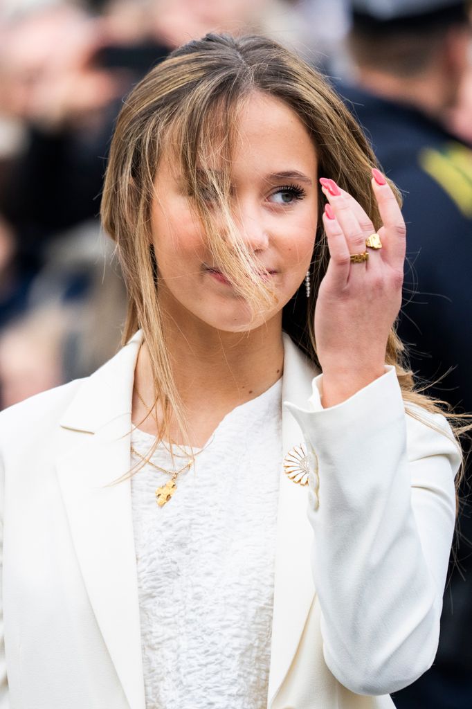 La princesa Josephine en el 18 cumpleaños de la princesa Isabella, 11 de abril de 2025