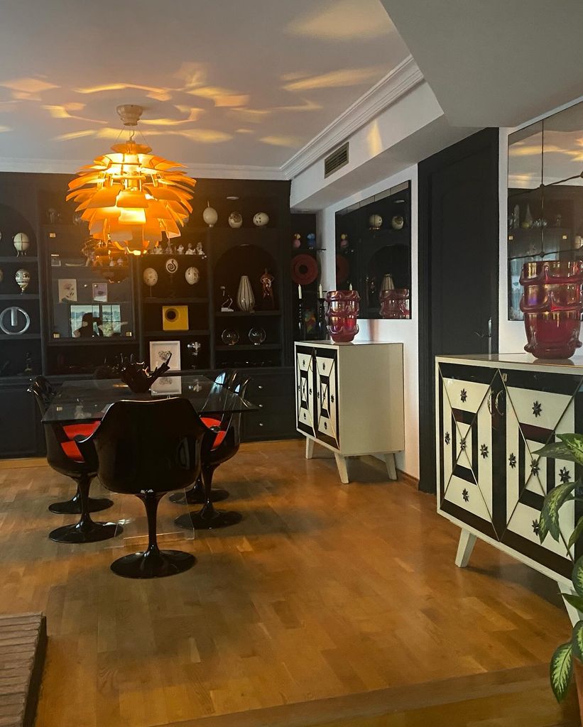 El comedor en casa de Bibiana Fernández