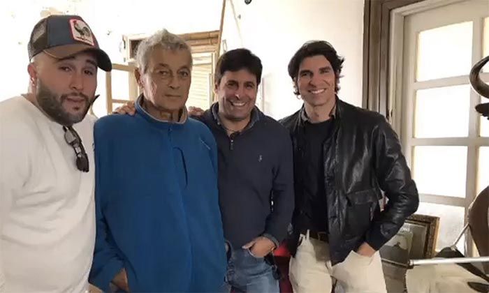 Kiko Rivera, sus hermanos Cayetano y Francisco y su tío Riverita