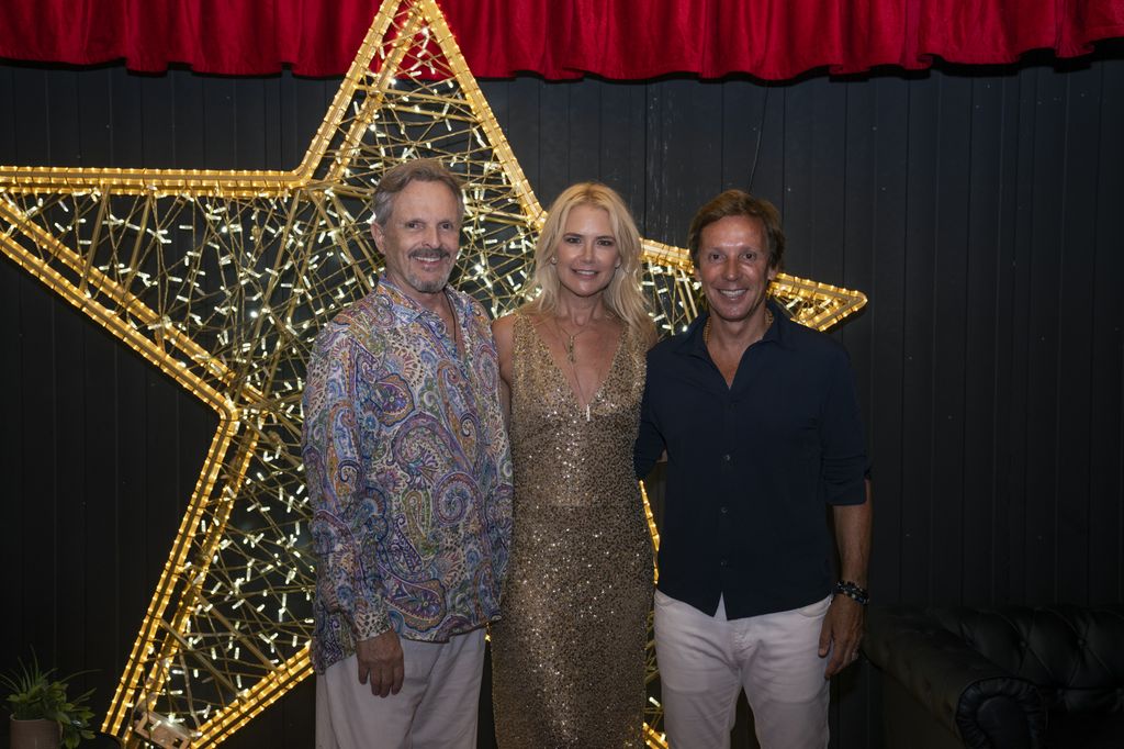 Miguel Bose, Valeria Mazza y su esposo, Alejandro Gravier