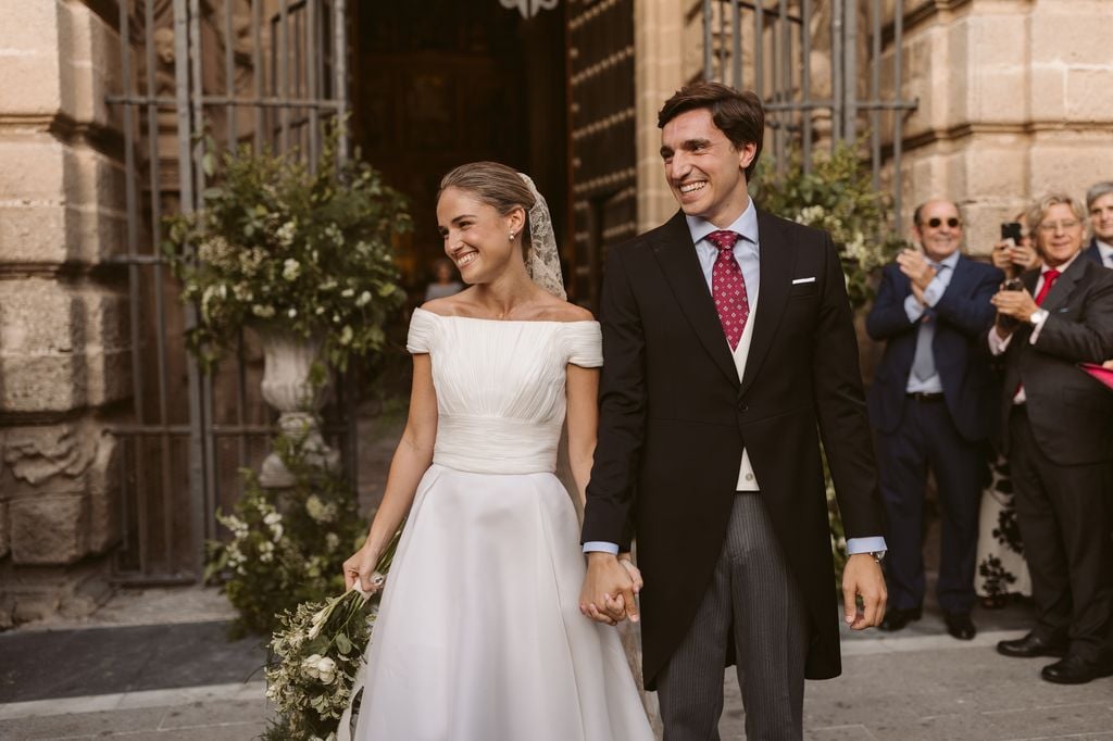 Vestido de novia clásico Navascués boda en Jerez de la Frontera