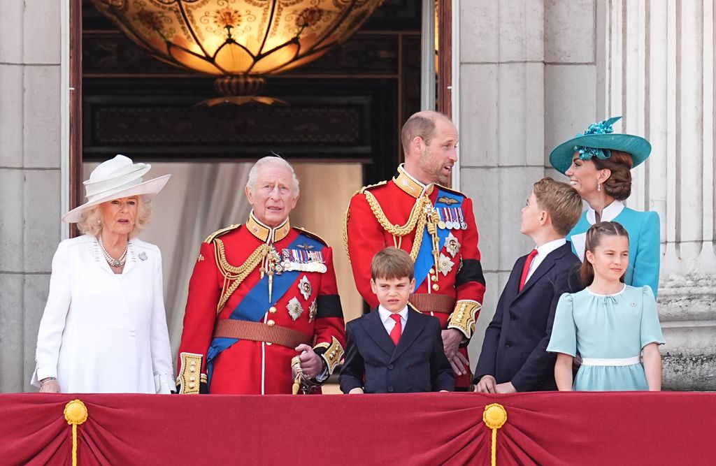 La Familia Real británica en el Trooping the Colour de 2025