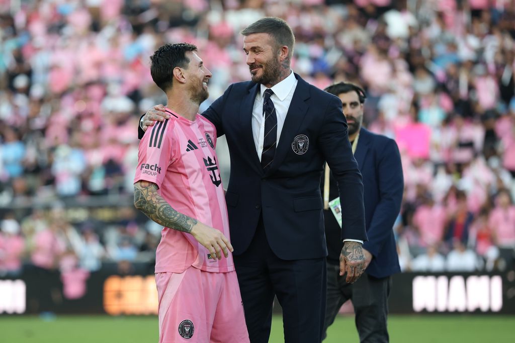 Lionel Messi y David Beckham