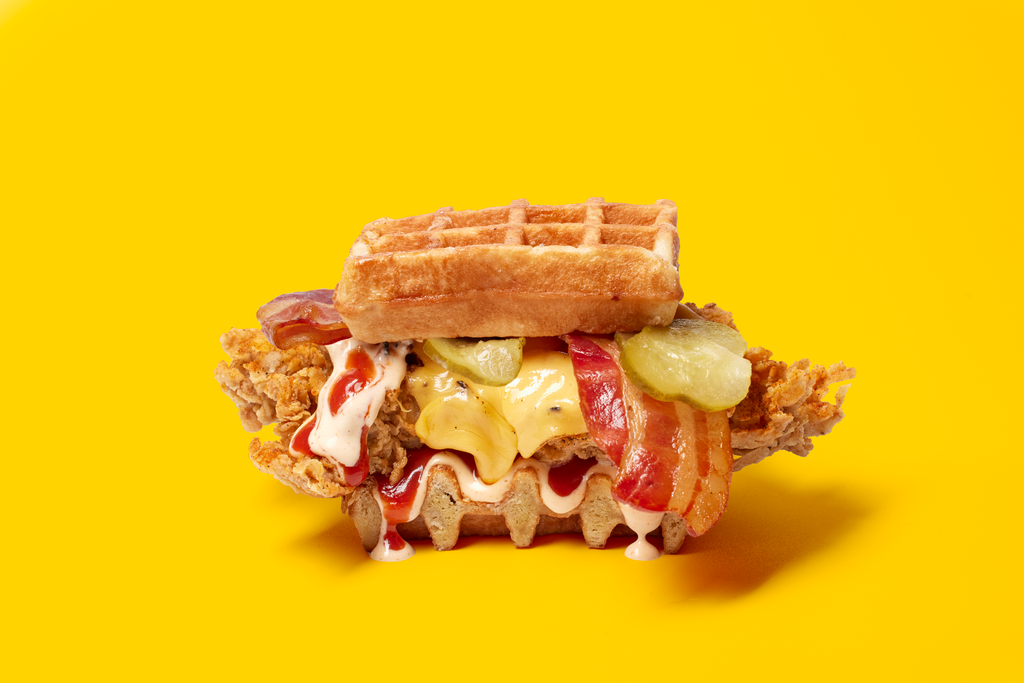 Waffle de pollo