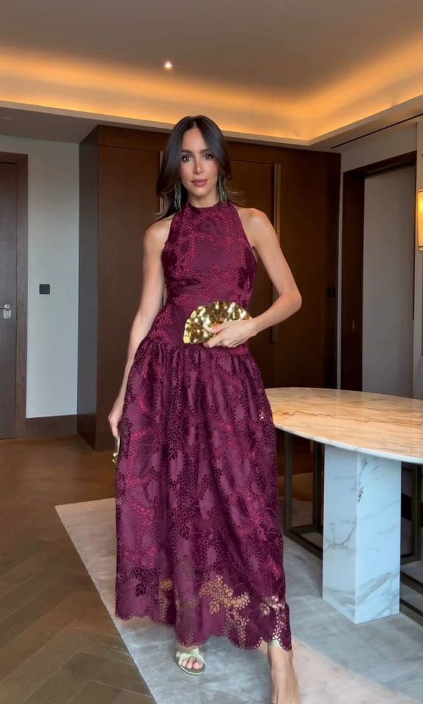 Rocío Osorno con look de invitada