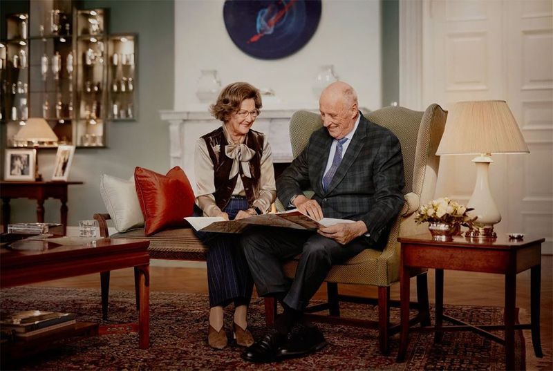 Harald y Sonia de Noruega