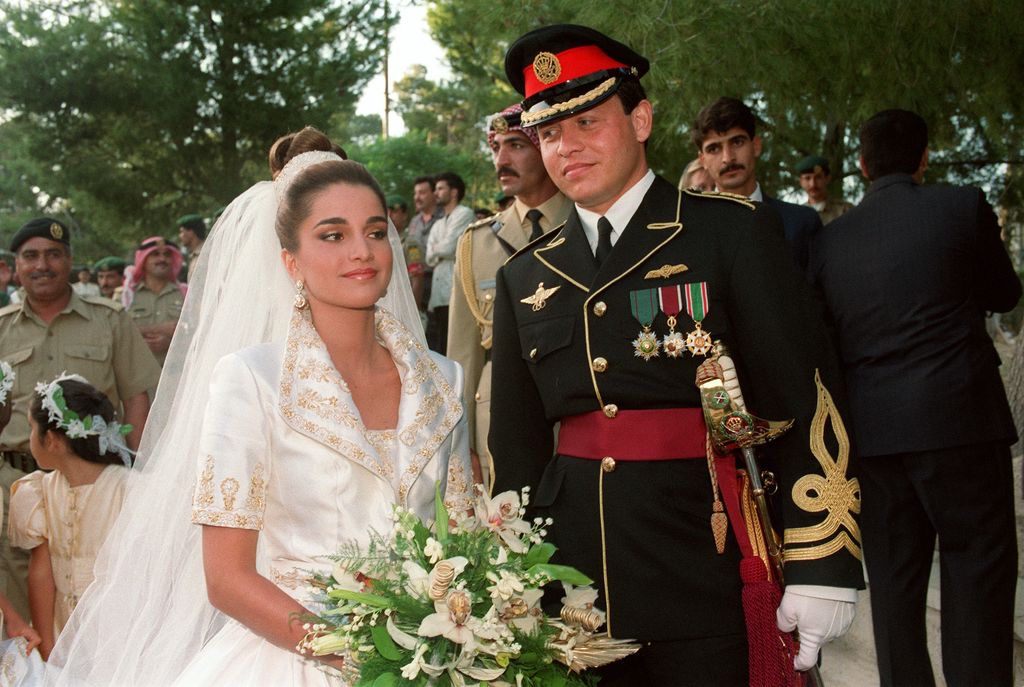 Peinados de novia de las royals rania de jordania