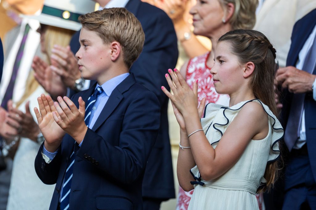 Los príncipes George y Charlotte en Wimbledon 2025